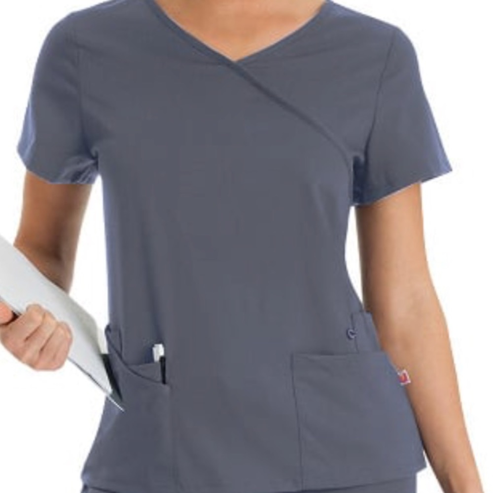 Grey scrub top NEW without tags